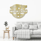 Timeless Car Custom Name Metal Wall Art