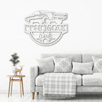 Timeless Car Custom Name Metal Wall Art