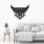 Swooping Eagle Patriotic Indoor Outdoor Steel Wall Sign