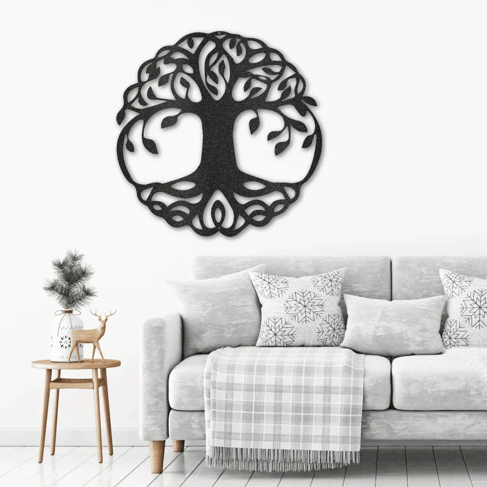 Classic Tree of Life Indoor Outdoor Steel Wall Sign