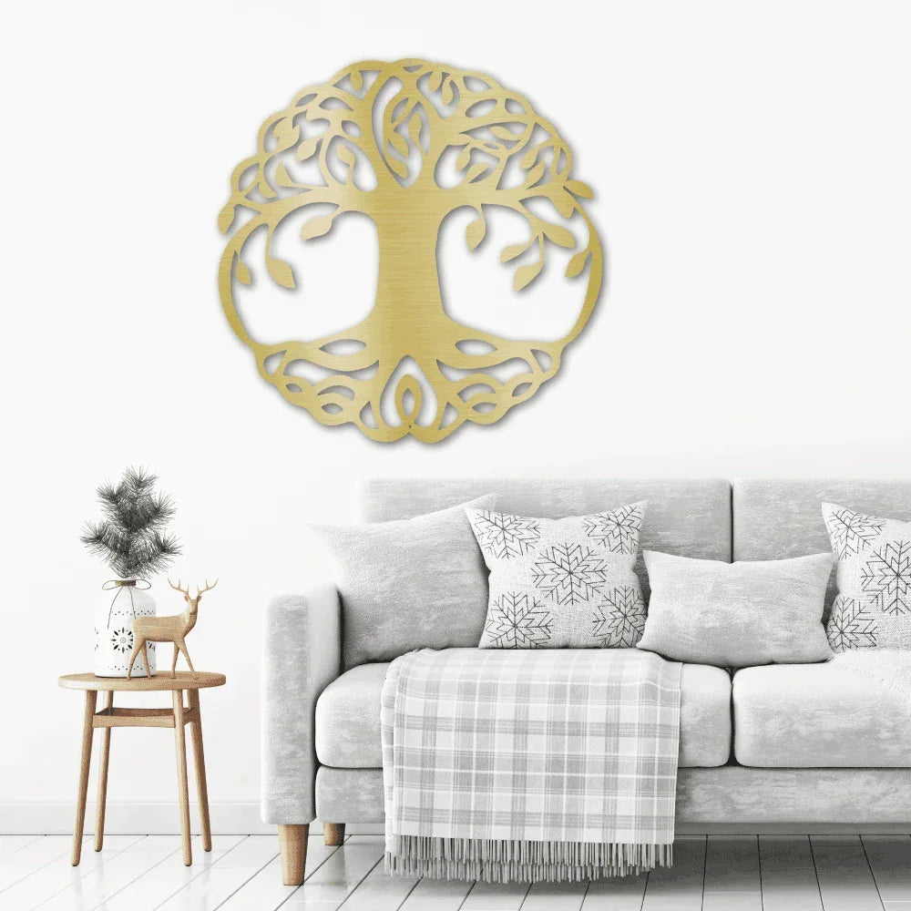 Classic Tree of Life Indoor Outdoor Steel Wall Sign