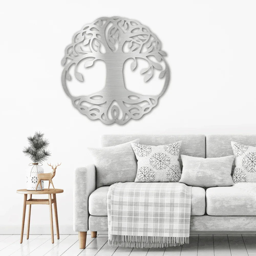 Classic Tree of Life Indoor Outdoor Steel Wall Sign