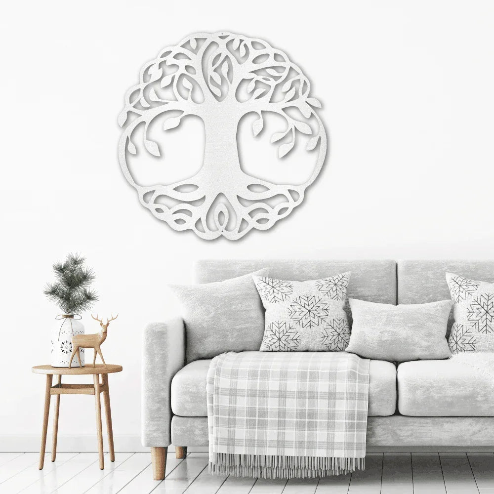 Classic Tree of Life Indoor Outdoor Steel Wall Sign