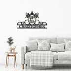 Initial and Name Custom Steel Wall Sign Metal Art