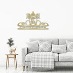 Initial and Name Custom Steel Wall Sign Metal Art