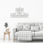 Initial and Name Custom Steel Wall Sign Metal Art