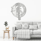 Palm Tree Custom Name Indoor Outdoor Metal Art Wall Sign