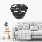 Classic Sports Car Shop Personalized Indoor Outdoor Steel Wall Sign