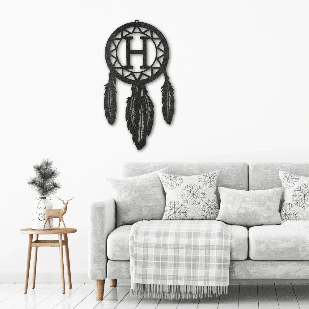Dream Catcher Personalized Metal Art Wall Sign