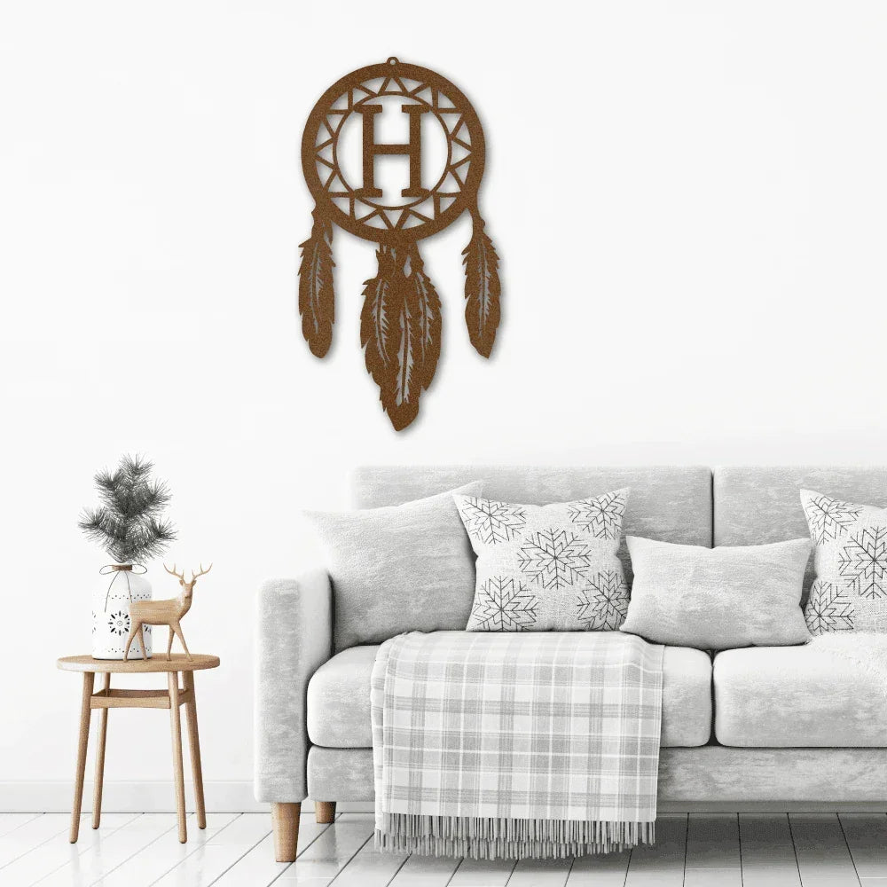 Dream Catcher Personalized Metal Art Wall Sign