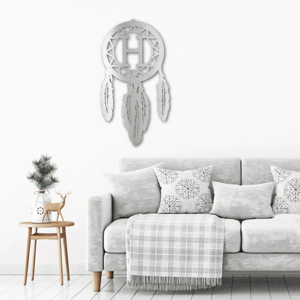 Dream Catcher Personalized Metal Art Wall Sign