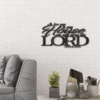 Joshua 24.15 Bible Quote Steel Wall Sign