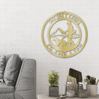 The Hunter Personalized Monogram Indoor Outdoor Steel Wall Sign