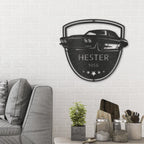 Classic Car Restoration Master Custom Name Indoor Outdoor Steel Wall Sign