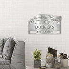 Classic Muscle Car Personalized Indoor Outdoor Steel Wall Sign