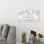 Classic Muscle Car Personalized Indoor Outdoor Steel Wall Sign