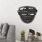 Classic Sports Car Shop Personalized Indoor Outdoor Steel Wall Sign