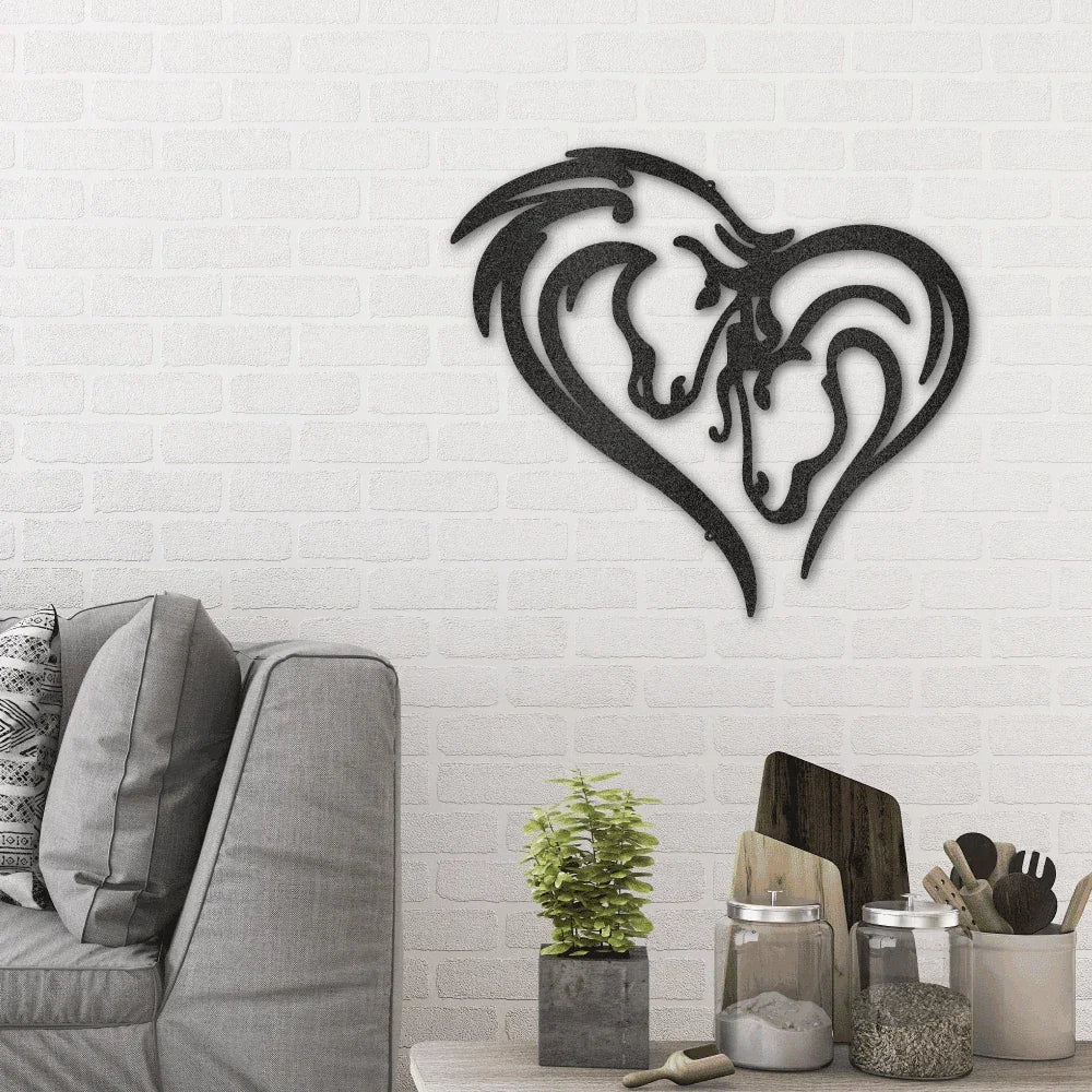 Horse Love Steel Wall Sign