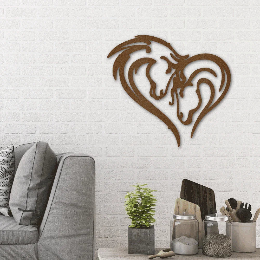 Horse Love Steel Wall Sign