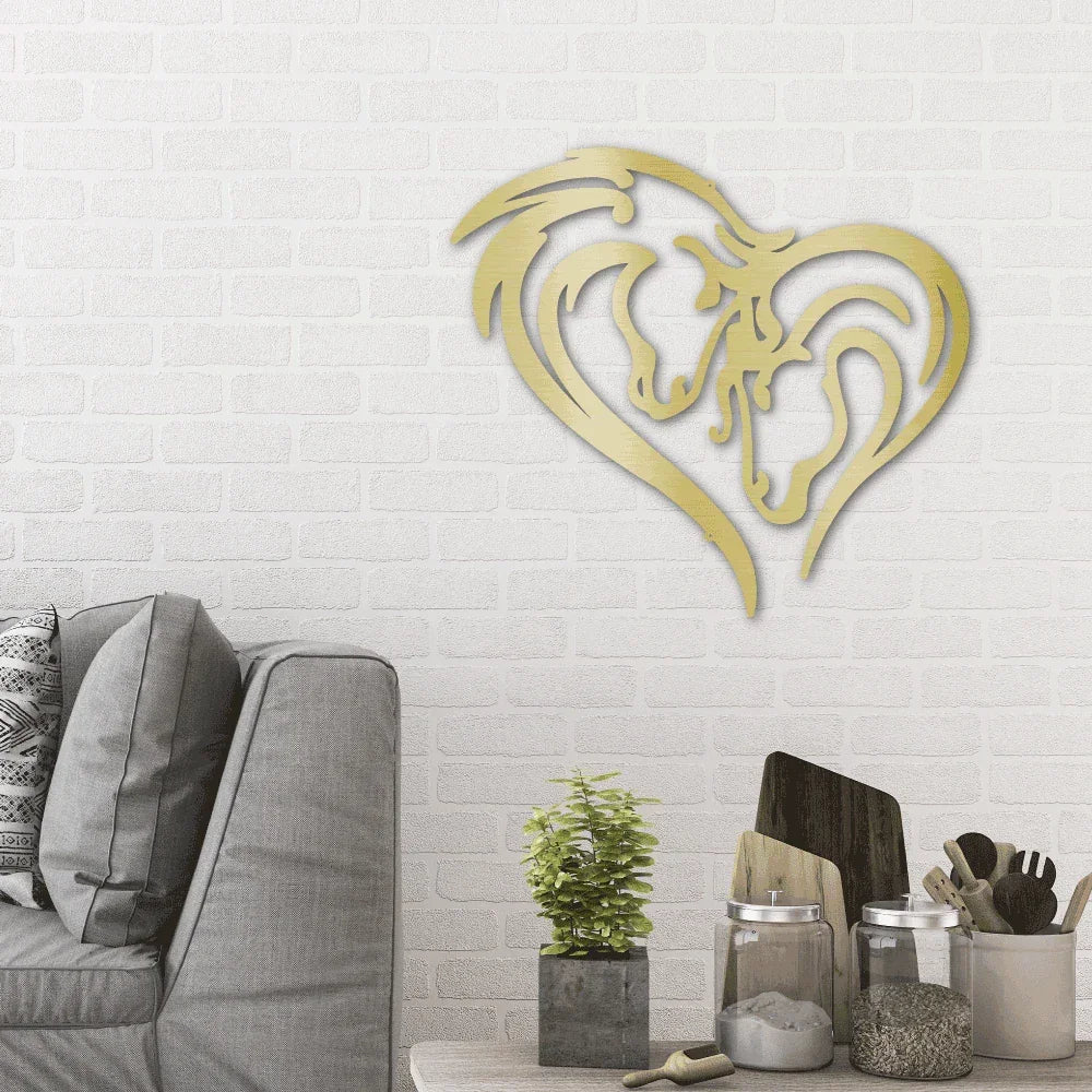 Horse Love Steel Wall Sign