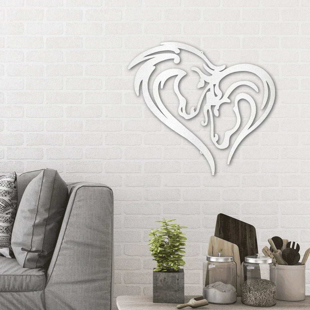 Horse Love Steel Wall Sign