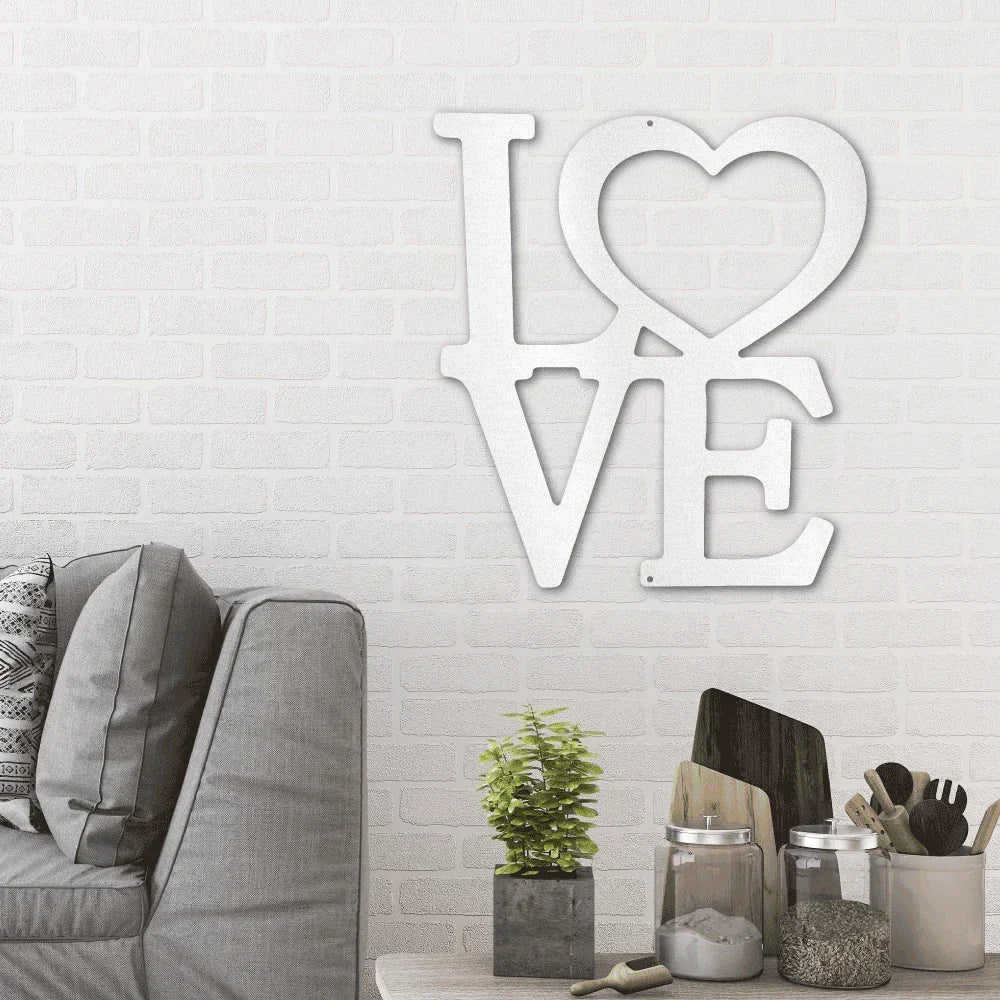 Classic Love Steel Wall Sign