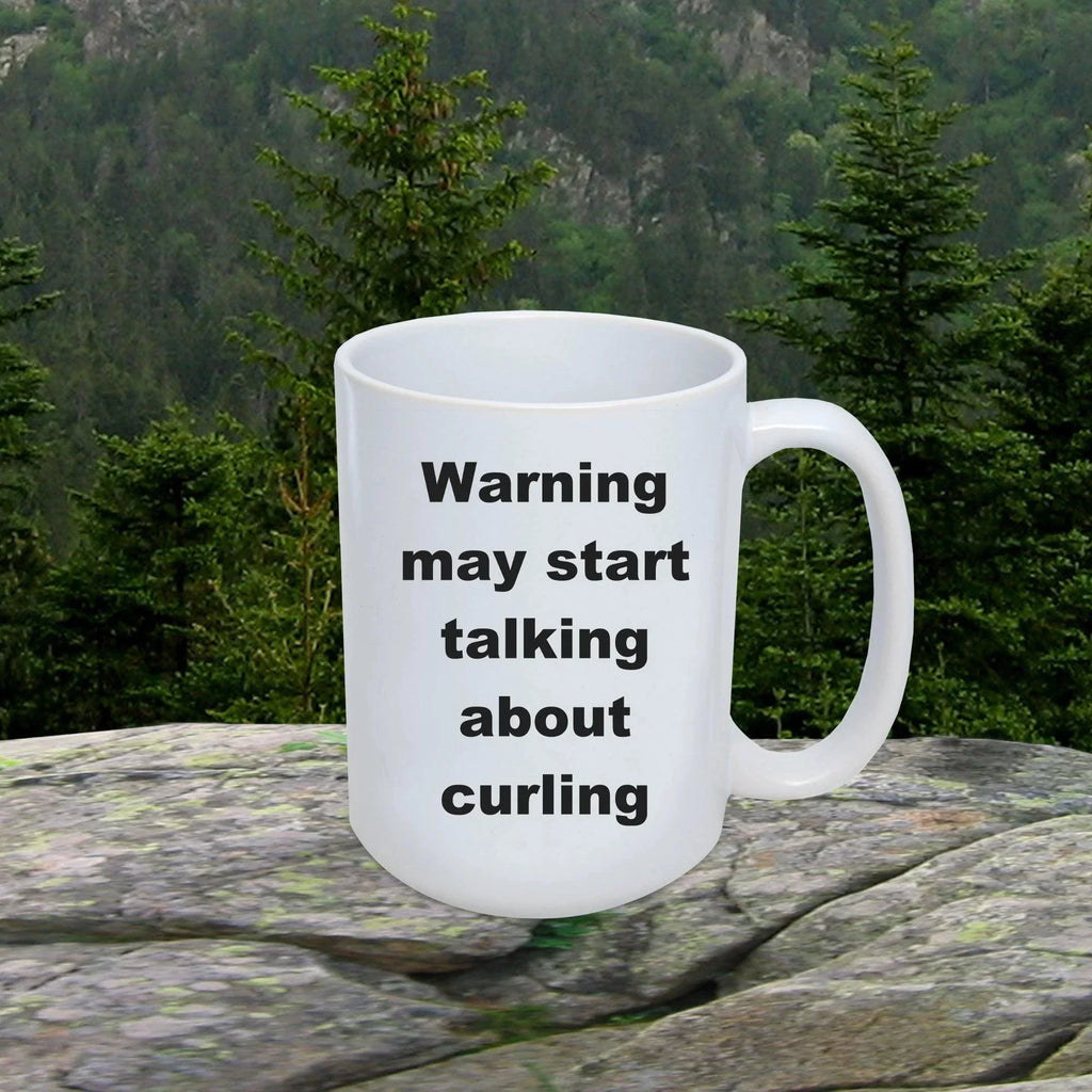 Funny Curling Ceramic Coffee Mug