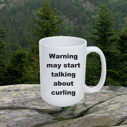 Funny Curling Ceramic Coffee Mug - Mallard Moon Gift Shop