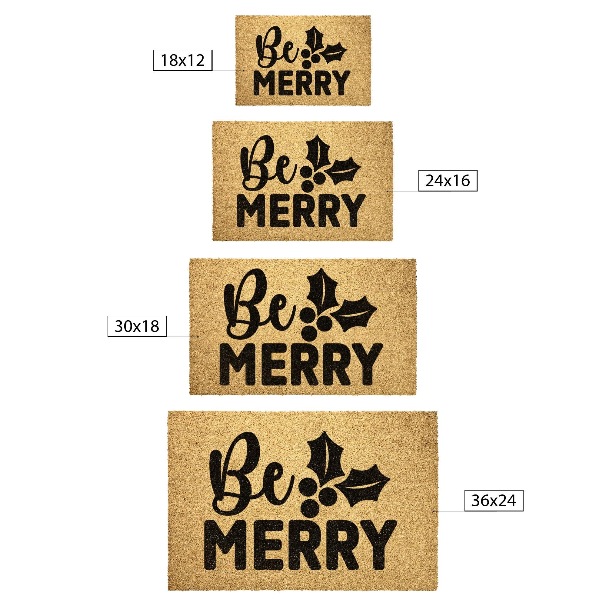 Be Merry Outdoor Mat - Mallard Moon Gift Shop
