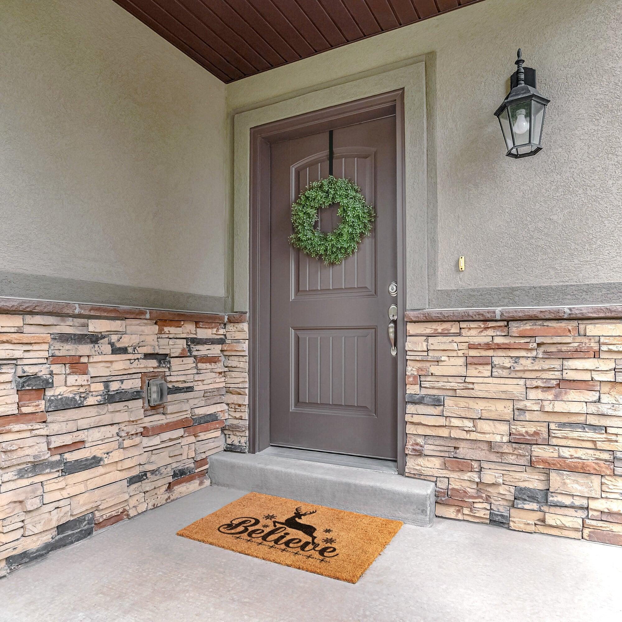 Believe Christmas Outdoor Mat - Mallard Moon Gift Shop