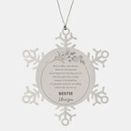 Bestie Snowflake Ornament Bestie Always follow your dreams, never forget how amazing you are, Bestie Christmas Birthday Gifts Gifts