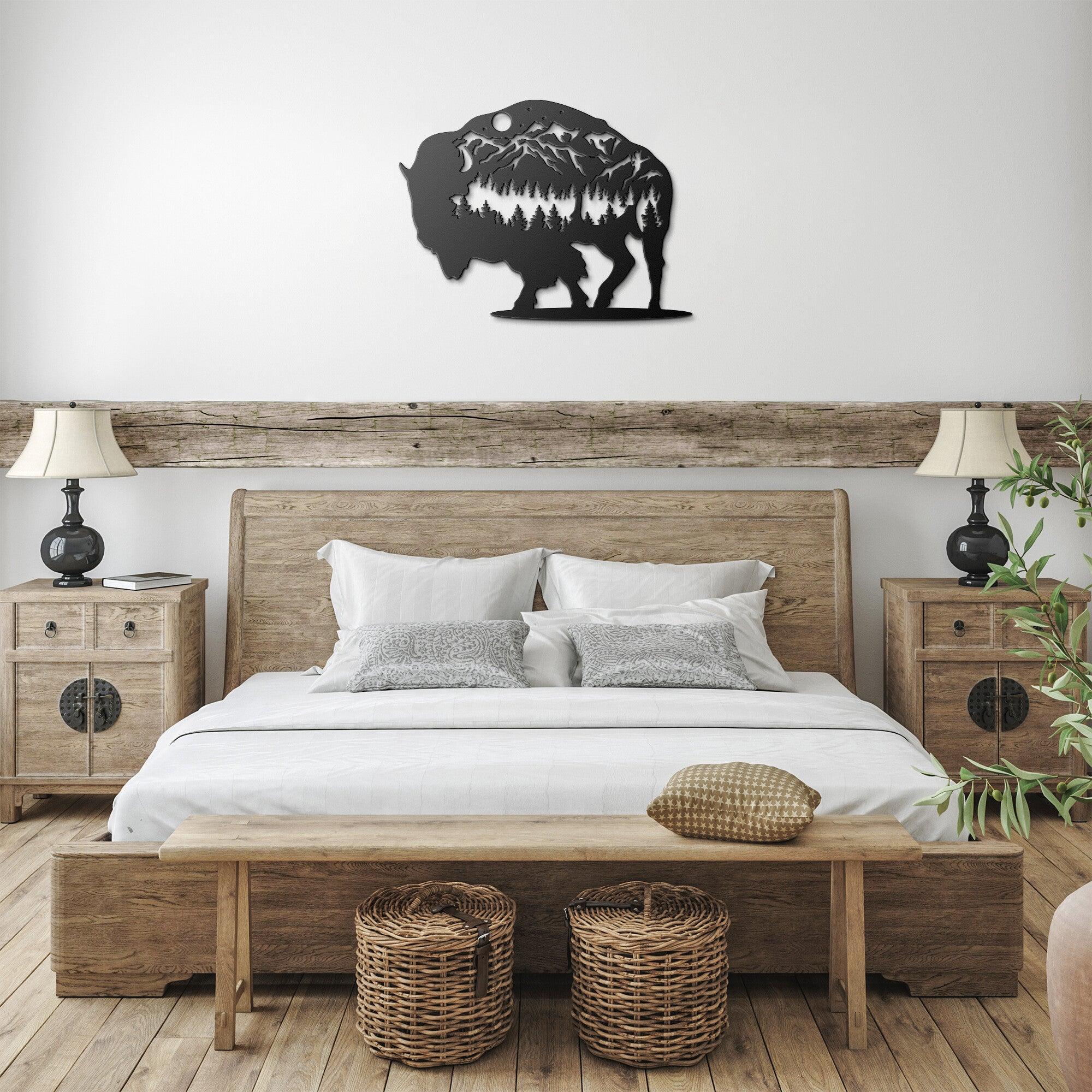 Bison Metal Art