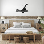 Brachiosaurus Dinosaur Custom Name Metal Wall Art