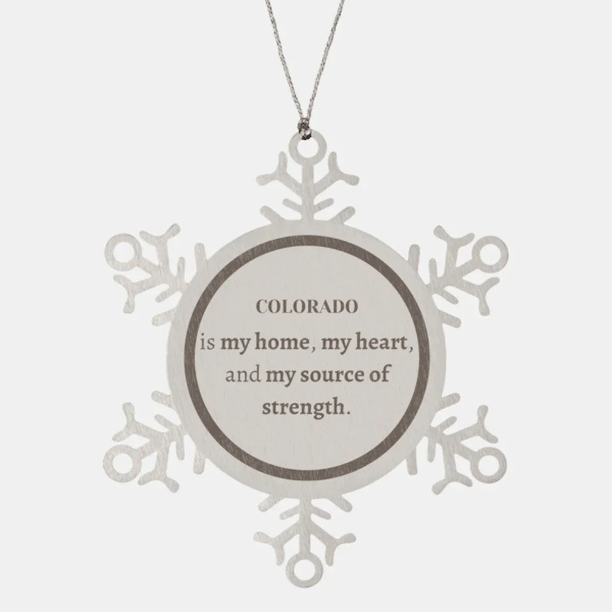 Colorado is my home Gifts, Lovely Colorado Birthday Christmas Snowflake Ornament For People from Colorado, Men, Women, Friends