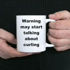 Funny Curling Ceramic Coffee Mug