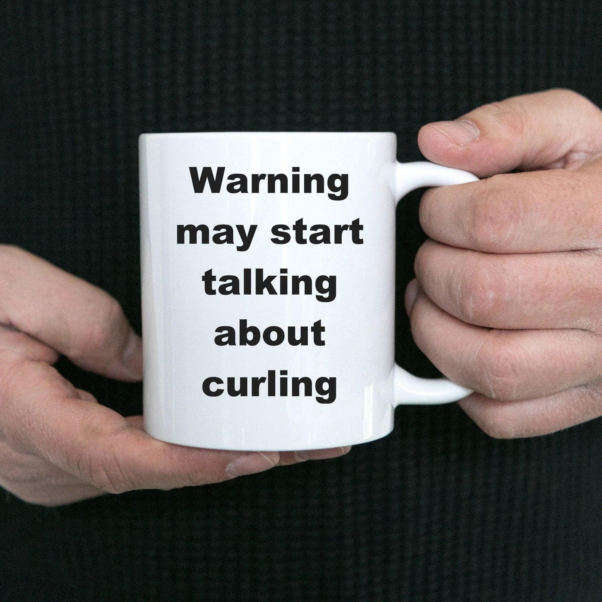 Funny Curling Ceramic Coffee Mug