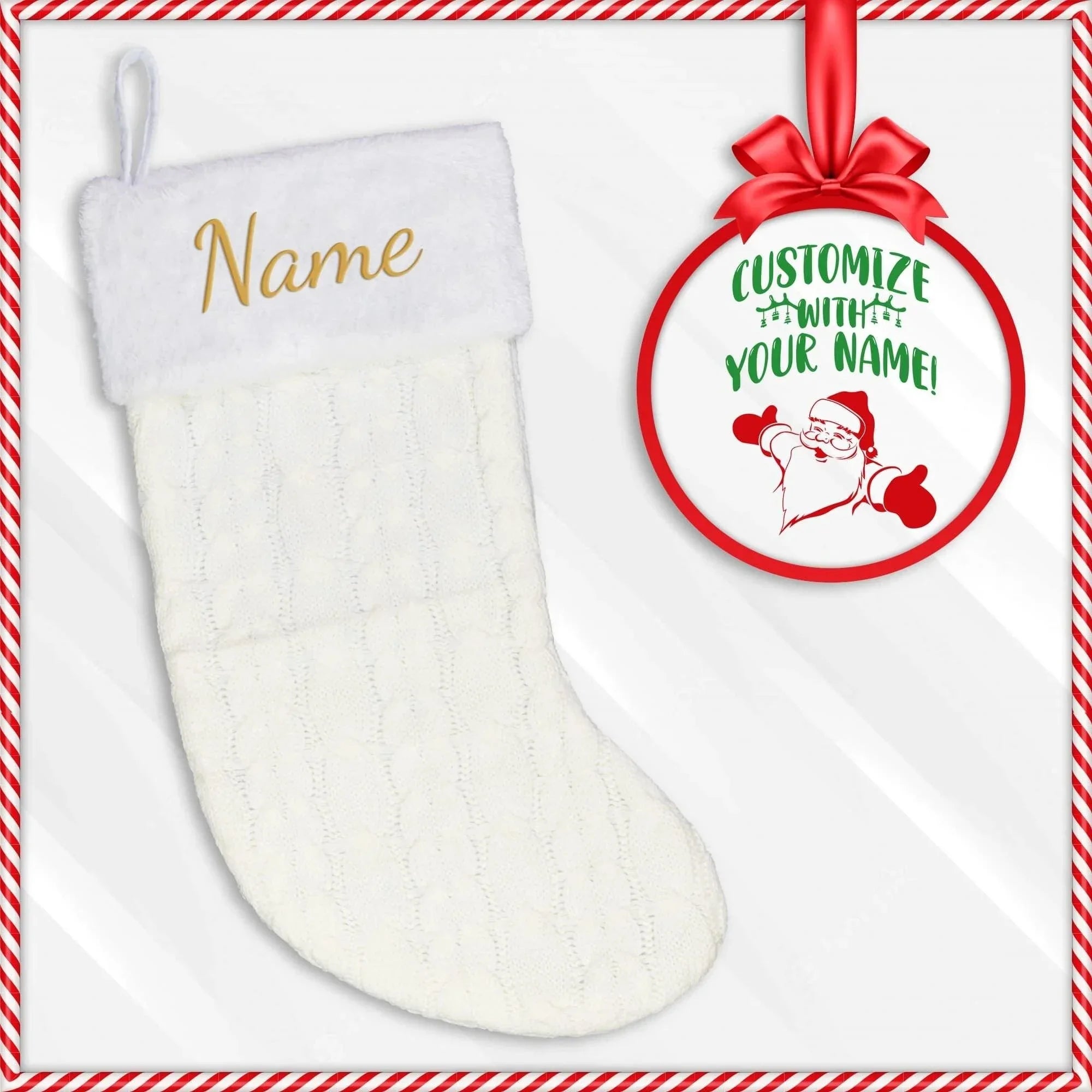 Custom Embroidered Christmas Stocking