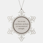 Delaware is my home Gifts, Lovely Delaware Birthday Christmas Snowflake Ornament For People from Delaware, Men, Women, Friends