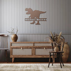 Dinosaur T-Rex Personalized Name Metal Art Wall Sign