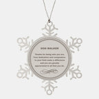 Dog Walker Snowflake Ornament - Thanks for being who you are - Birthday Christmas Jewelry Gifts Coworkers Colleague Boss
