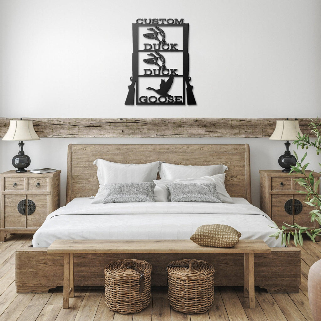 Duck Duck Goose Custom Name Metal Wall Art