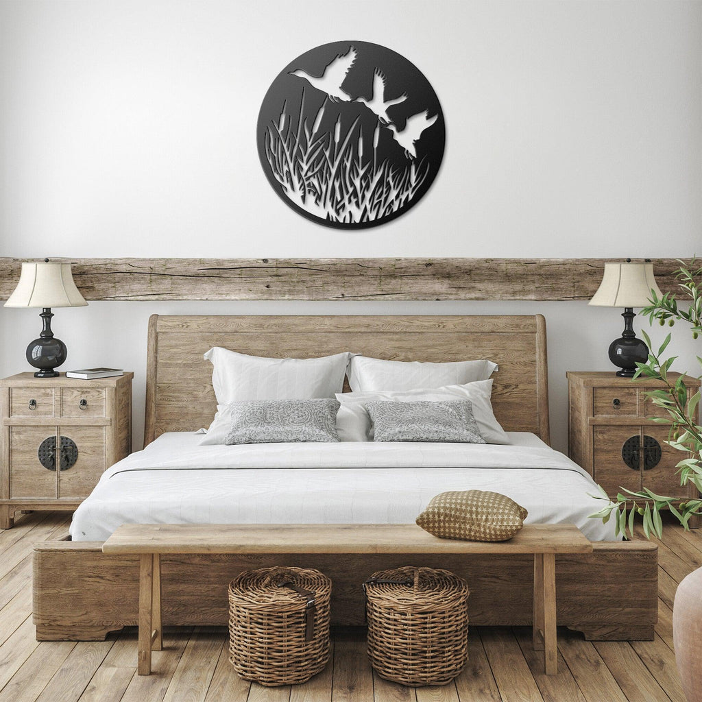 Ducks in Flight Metal Wall Art