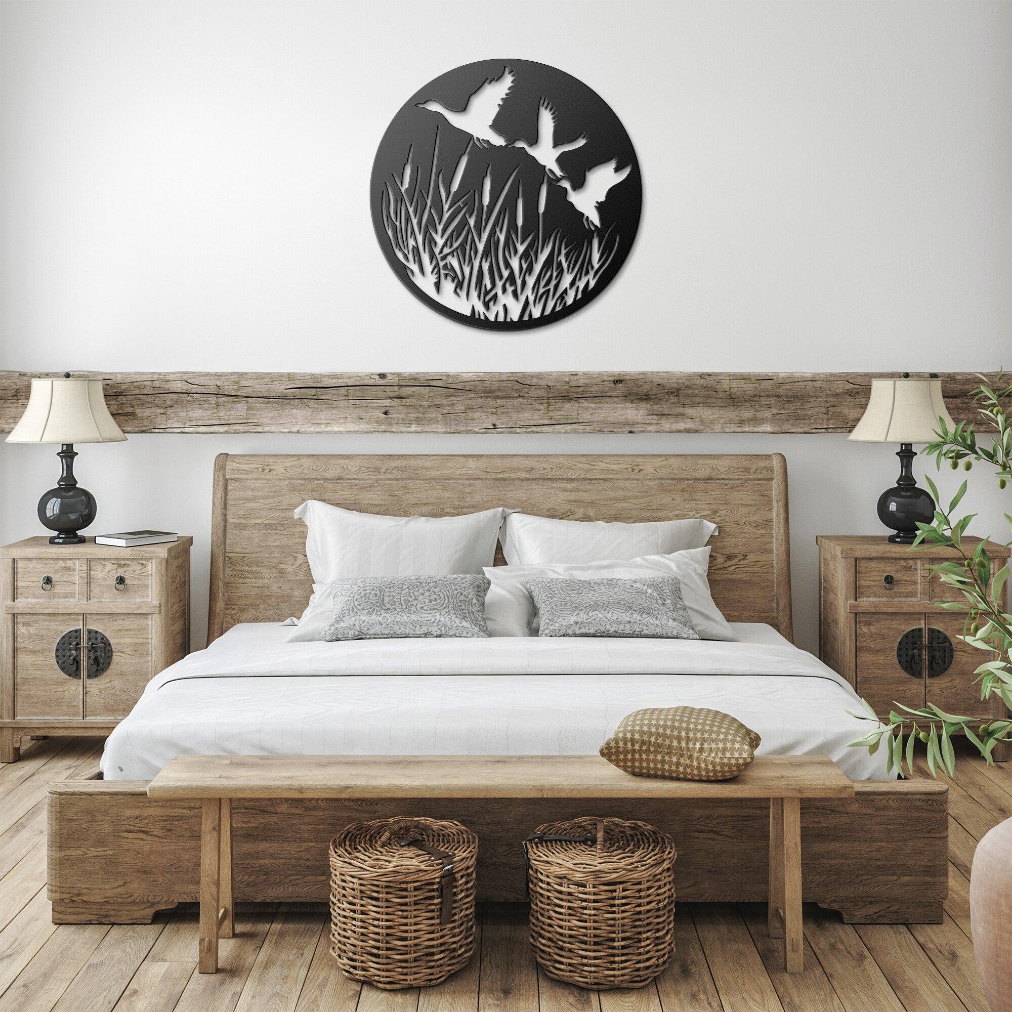 Ducks in Flight Metal Wall Art