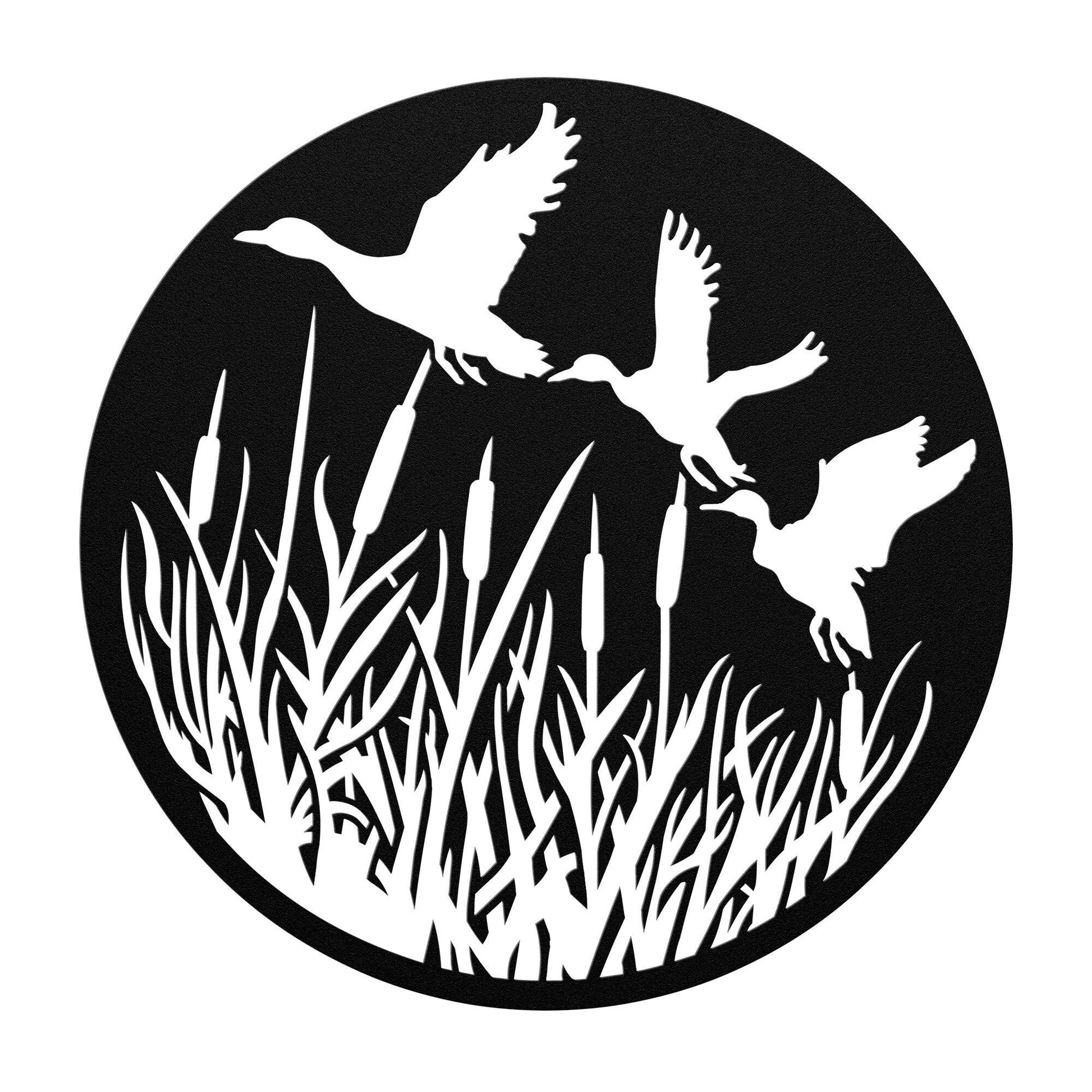 Ducks in Flight Metal Wall Art - Mallard Moon Gift Shop