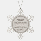 Electrical Engineer Snowflake Ornament - Thanks for being who you are - Birthday Christmas Jewelry Gifts Coworkers Colleague Boss