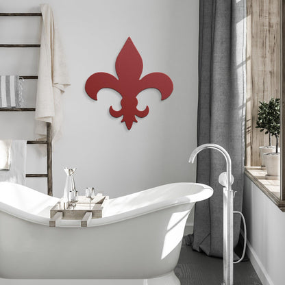 Fleur de Lis Metal Art Wall Sign - Mallard Moon Gift Shop