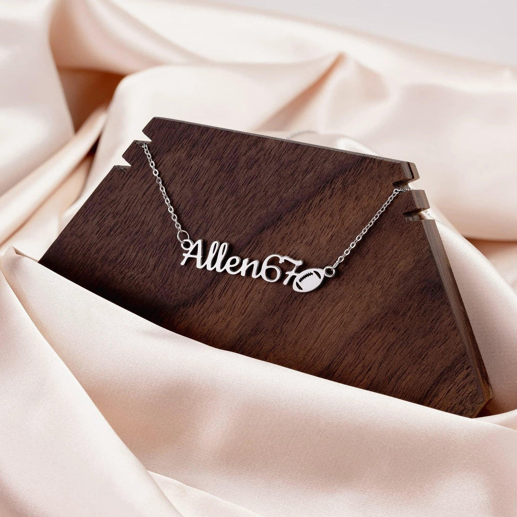 Football Personalized Name Necklace