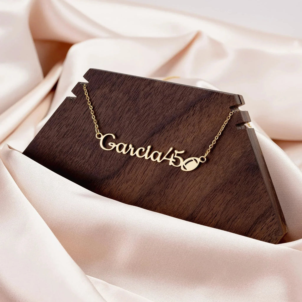 Football Personalized Name Necklace