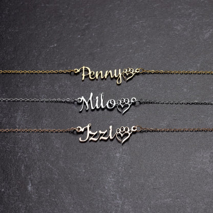 Gift for Dog Mom Personalized Necklace - Mallard Moon Gift Shop