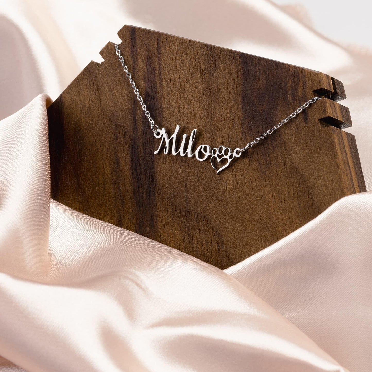 Gift for Dog Mom Personalized Necklace - Mallard Moon Gift Shop